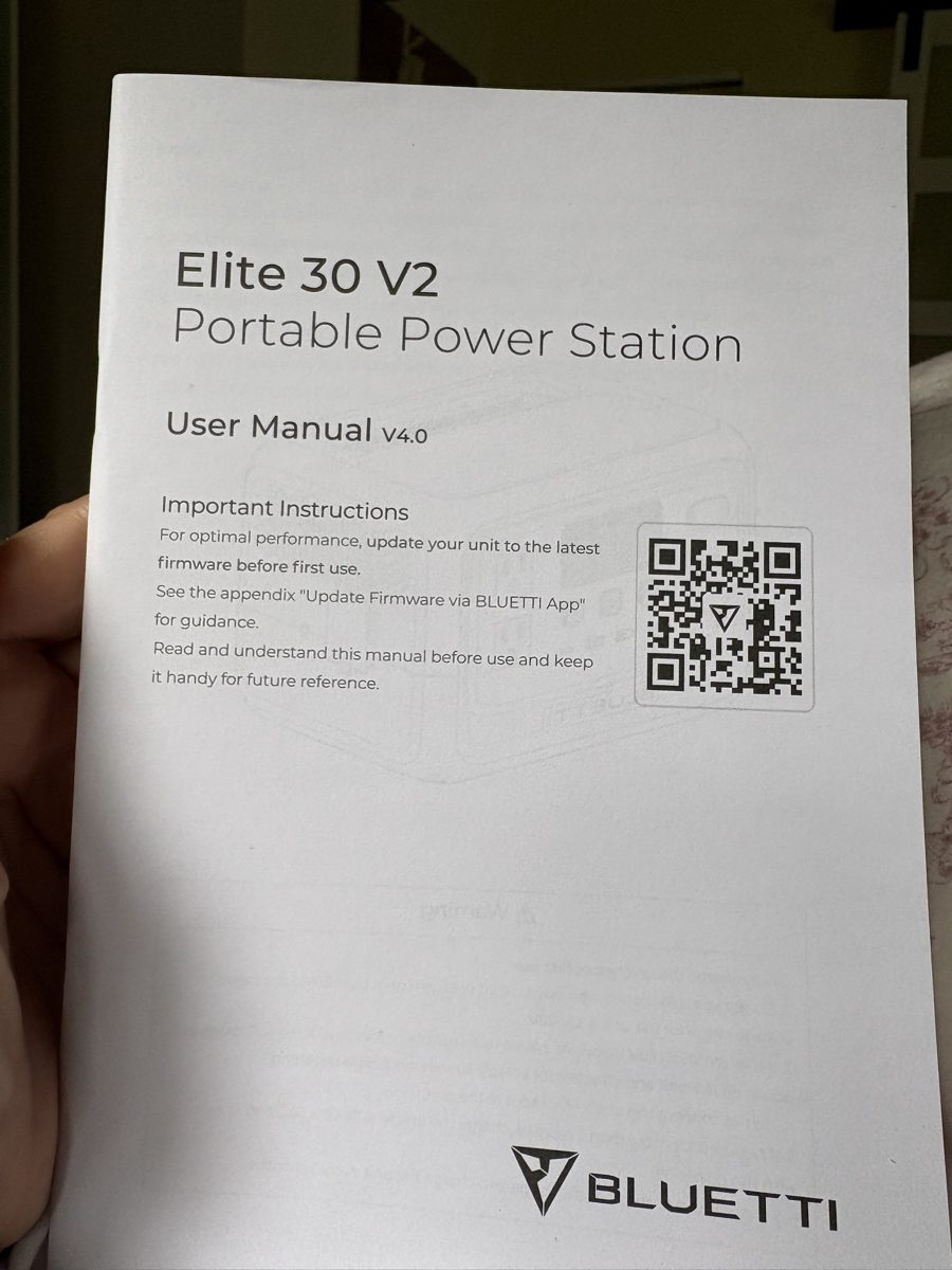 Elite 30 V2 user manual cover