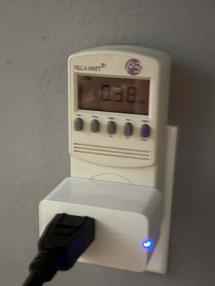 Kill-A-Watt reading 0.38 kWh at end of charge